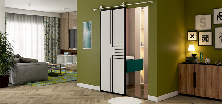 sliding bathroom door installation in Citrus Park
